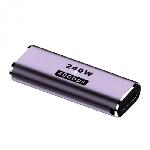 Adaptateur droit 240 W USB-C/Type-C femelle vers USB-C/Type-C femelle 40 Gbit/s avec lumière SH74911051-07